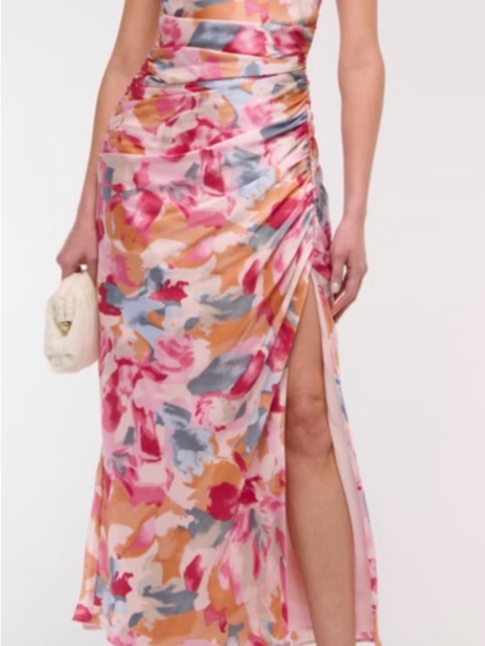 Abercrombie & Fitch Cowl Neck Draped Maxi Dress